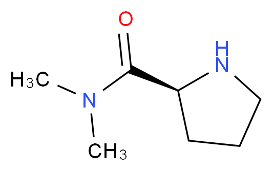 N,N-dimethyl-L-prolinamide_分子结构_CAS_29802-22-0)