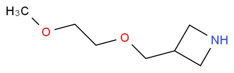 3-[(2-Methoxyethoxy)methyl]azetidine_分子结构_CAS_)