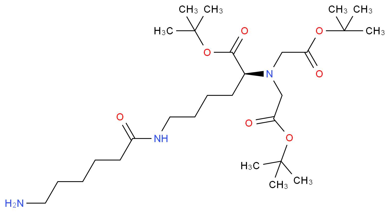 Aminocaproic Nitrilotriacetic Acid Tri-tert-butylester_分子结构_CAS_1218921-96-0)