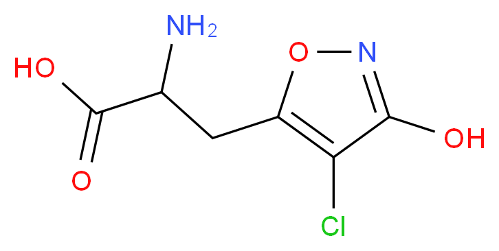 (RS)-2-AMINO-3-(4-CHLORO-3-HYDROXY-5-ISOXAZOLYL)PROPIONIC ACID_分子结构_CAS_909400-43-7)