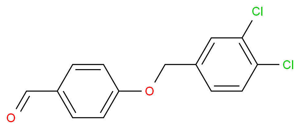 4-[(3,4-Dichlorobenzyl)oxy]benzenecarbaldehyde_分子结构_CAS_)