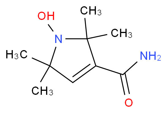 1-hydroxy-2,2,5,5-tetramethyl-2,5-dihydro-1H-pyrrole-3-carboxamide_分子结构_CAS_3229-73-0