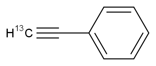 (2-<sup>1</sup><sup>3</sup>C)ethynylbenzene_分子结构_CAS_54522-92-8