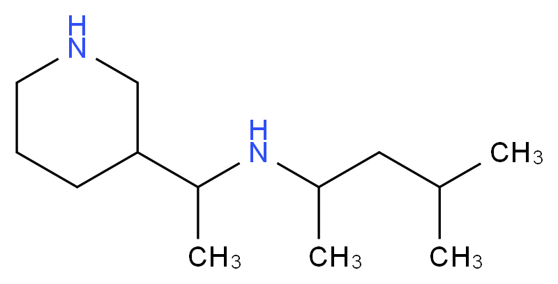 (1,3-dimethylbutyl)[1-(3-piperidinyl)ethyl]amine_分子结构_CAS_)