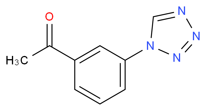 1-[3-(1H-Tetrazol-1-yl)phenyl]ethanone_分子结构_CAS_)