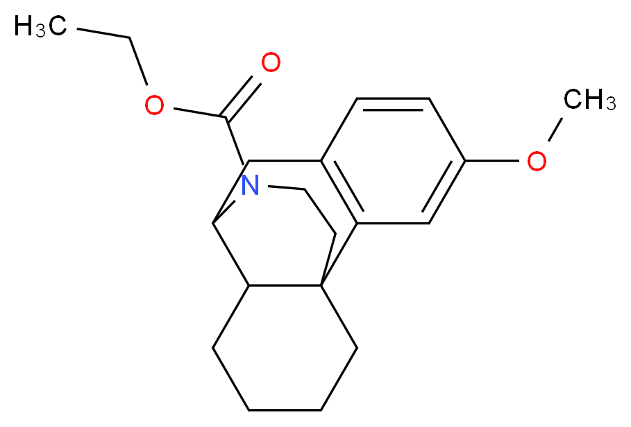 ethyl 4-methoxy-17-azatetracyclo[7.5.3.0<sup>1</sup>,<sup>1</sup><sup>0</sup>.0<sup>2</sup>,<sup>7</sup>]heptadeca-2(7),3,5-triene-17-carboxylate_分子结构_CAS_524713-55-1