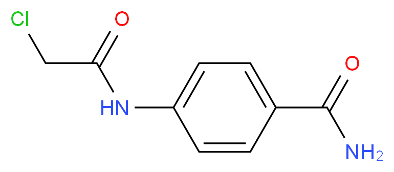 4-[(Chloroacetyl)amino]benzamide_分子结构_CAS_)