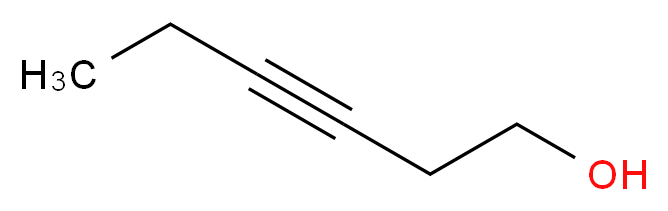 3-Hexyn-1-ol_分子结构_CAS_1002-28-4)