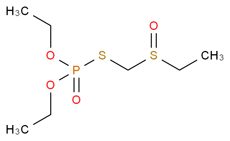 diethyl {[(ethanesulfinyl)methyl]sulfanyl}phosphonate_分子结构_CAS_2588-05-8