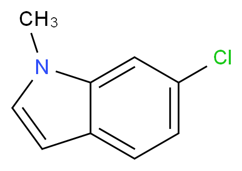 6-chloro-1-methyl-1H-indole_分子结构_CAS_155868-51-2