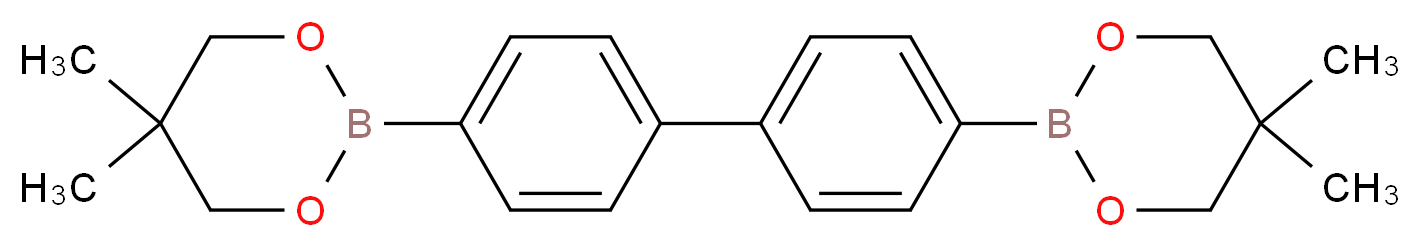 4,4′-联苯基二硼酸二(新戊二醇酯)_分子结构_CAS_5487-93-4)