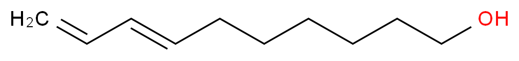 (E)-deca-7,9-dien-1-ol_分子结构_CAS_302921-09-1)