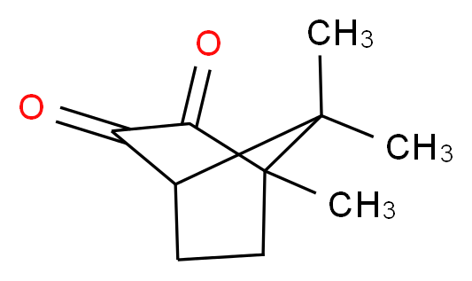 (1S)-(+)-CAMPHORQUINONE_分子结构_CAS_2767-84-2)