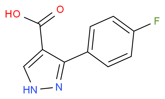 3-(4-Fluorophenyl)-1H-pyrazole-4-carboxylic acid_分子结构_CAS_618383-44-1)