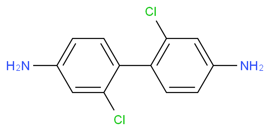 2,2'-dichloro[1,1'-biphenyl]-4,4'-diamine_分子结构_CAS_)