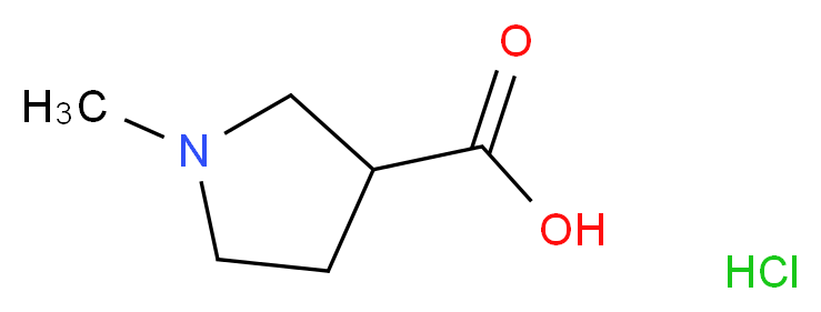 1-Methylpyrrolidine-3-carboxylic acid hydrochloride_分子结构_CAS_412281-11-9)