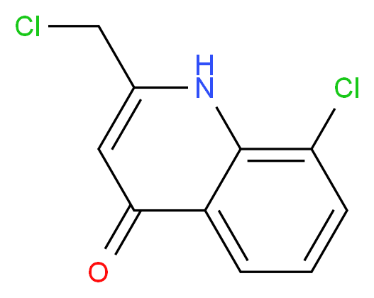 8-chloro-2-(chloromethyl)-4(1H)-quinolinone_分子结构_CAS_946692-43-9)