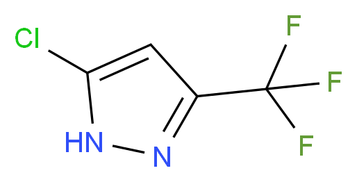 5-CHLORO-3-TRIFLUOROMETHYL-1H-PYRAZOLE_分子结构_CAS_1003320-19-1)