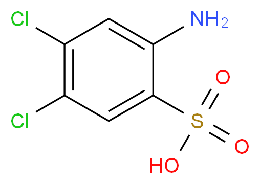 2-amino-4,5-dichlorobenzene-1-sulfonic acid_分子结构_CAS_6331-96-0