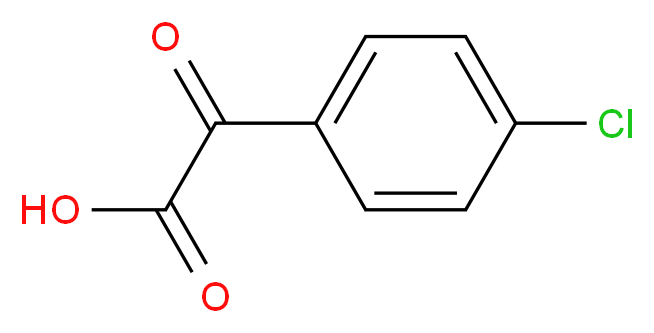 2-(4-chlorophenyl)-2-oxoacetic acid_分子结构_CAS_7099-88-9