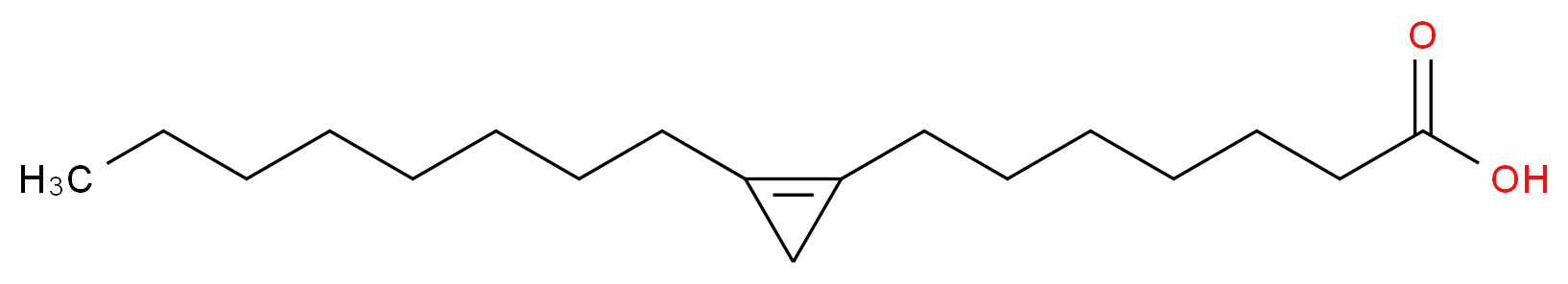 7-(2-octylcycloprop-1-en-1-yl)heptanoic acid_分子结构_CAS_503-05-9