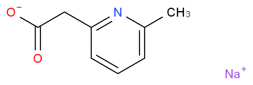 Sodium 2-(6-methylpyridin-2-yl)acetate_分子结构_CAS_)