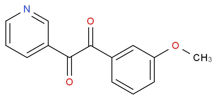 1-(3-METHOXYPHENYL)-2-(PYRIDIN-3-YL)ETHANE-1,2-DIONE_分子结构_CAS_40061-32-3)