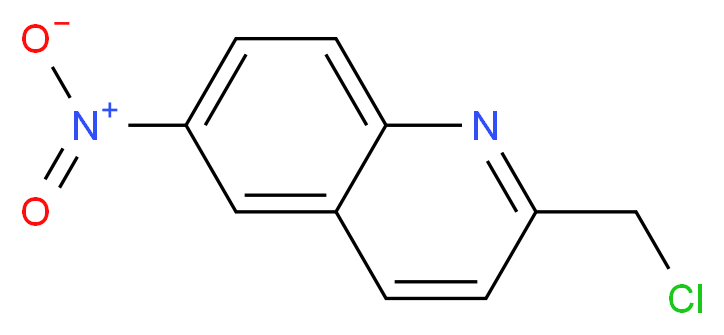 2-(chloromethyl)-6-nitroquinoline_分子结构_CAS_76253-77-5