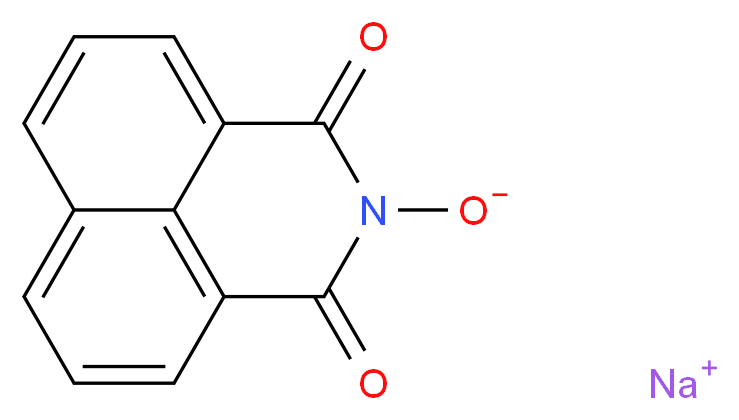 sodium 2,4-dioxo-3-azatricyclo[7.3.1.0<sup>5</sup>,<sup>1</sup><sup>3</sup>]trideca-1(13),5,7,9,11-pentaen-3-olate_分子结构_CAS_6207-89-2