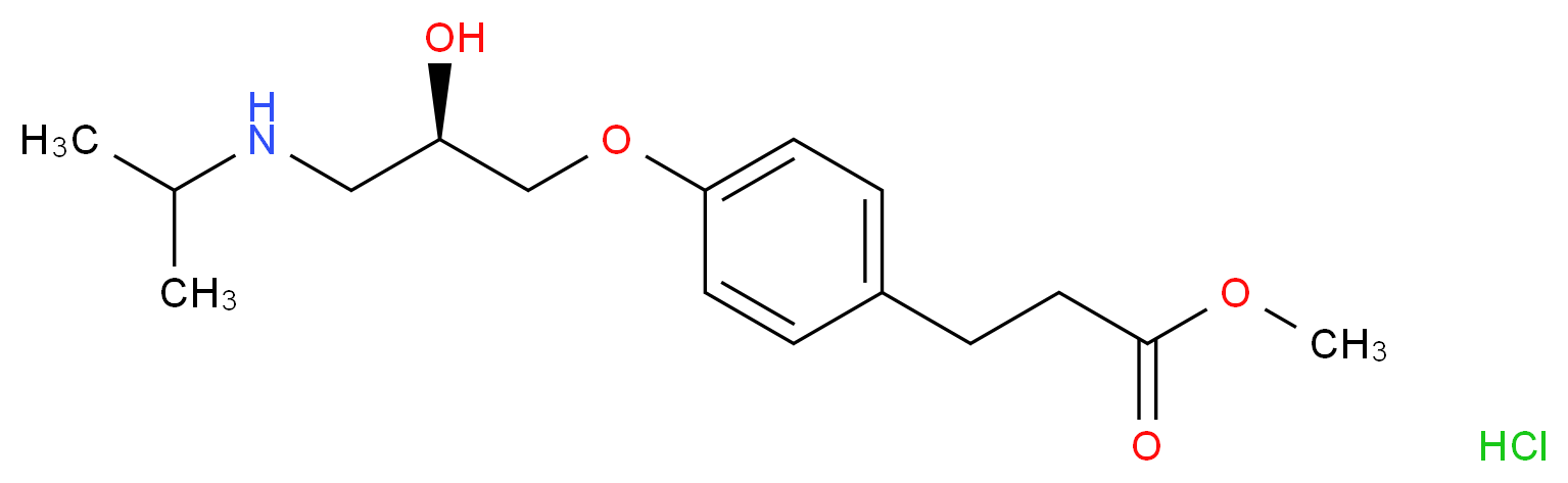 (R)-Esmolol Hydrochloride_分子结构_CAS_118629-36-0)