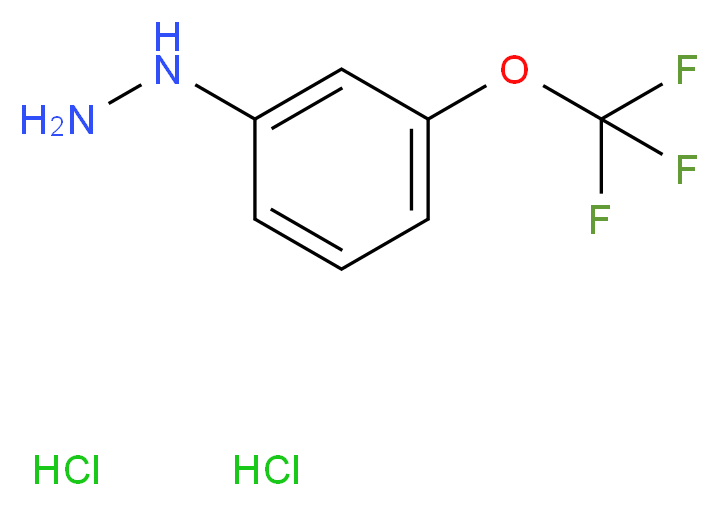 [3-(trifluoromethoxy)phenyl]hydrazine dihydrochloride_分子结构_CAS_133115-55-6