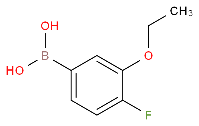 3-Ethoxy-4-fluorophenylboronic acid_分子结构_CAS_900174-65-4)