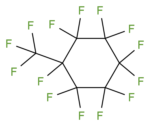 1,1,2,2,3,3,4,4,5,5,6-undecafluoro-6-(trifluoromethyl)cyclohexane_分子结构_CAS_355-02-2