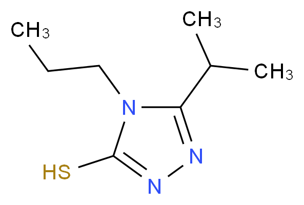 5-(propan-2-yl)-4-propyl-4H-1,2,4-triazole-3-thiol_分子结构_CAS_603981-94-8
