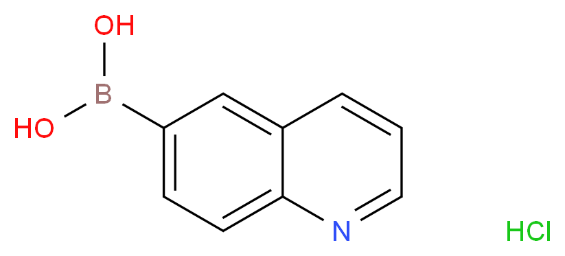 6-硼酸喹啉盐酸盐_分子结构_CAS_)