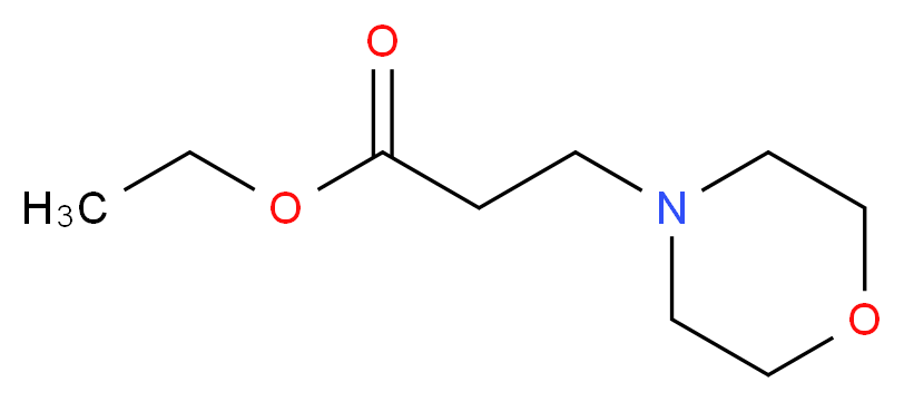 3-(4-吗啉代)丙酸乙酯_分子结构_CAS_20120-24-5)