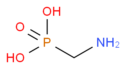 (氨基甲基)磷酸_分子结构_CAS_1066-51-9)