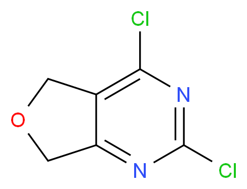 2,4-dichloro-5H,7H-furo[3,4-d]pyrimidine_分子结构_CAS_848398-41-4