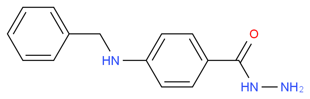 4-(Benzylamino)benzohydrazide_分子结构_CAS_)