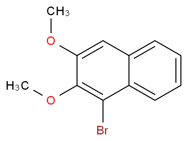 1-bromo-2,3-dimethoxynaphthalene_分子结构_CAS_222555-02-4