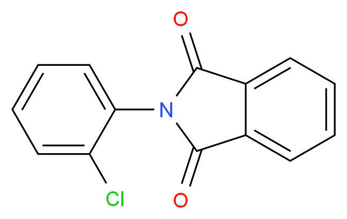 N-(2-CHLOROPHENYL)PHTHALIMIDE_分子结构_CAS_22698-95-9)