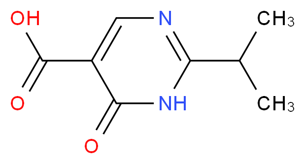 2-isopropyl-6-oxo-1,6-dihydropyrimidine-5-carboxylic acid_分子结构_CAS_)