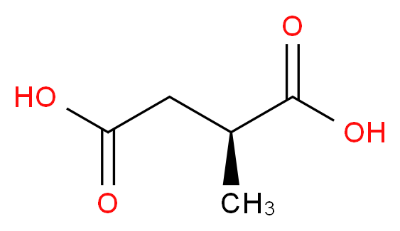 (2S)-2-methylbutanedioic acid_分子结构_CAS_2174-58-5