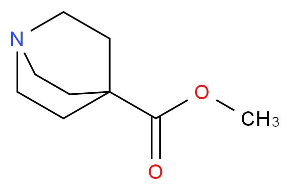 methyl 1-azabicyclo[2.2.2]octane-4-carboxylate_分子结构_CAS_51069-26-2