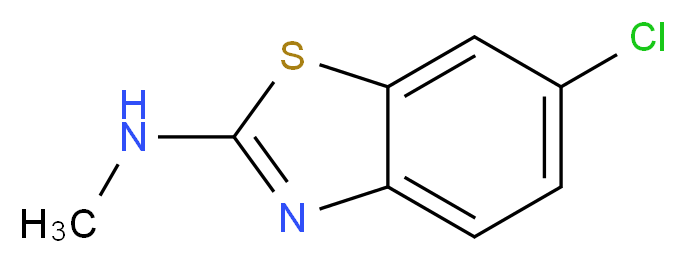 (6-CHLORO-BENZOTHIAZOL-2-YL)-METHYL-AMINE_分子结构_CAS_34551-19-4)