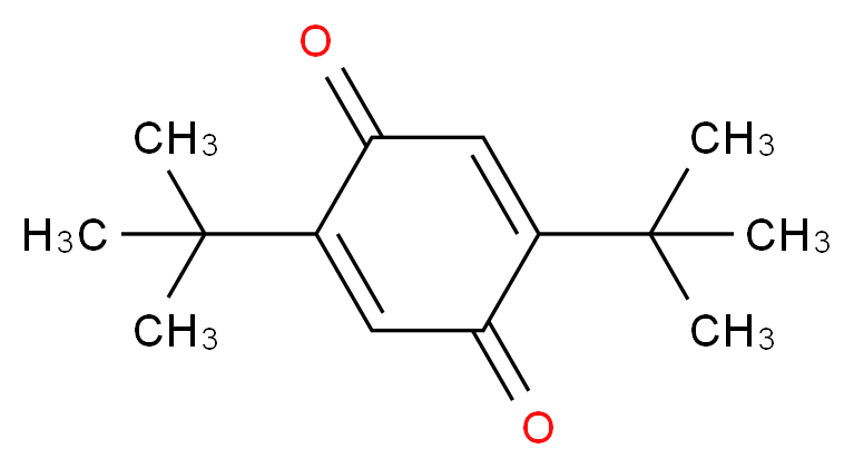 2,5-二叔丁基-1,4-苯醌_分子结构_CAS_2460-77-7)