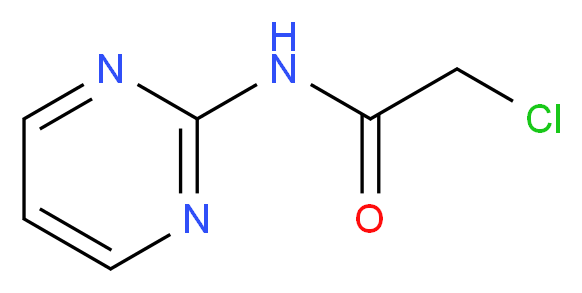 2-chloro-N-(pyrimidin-2-yl)acetamide_分子结构_CAS_52687-97-5
