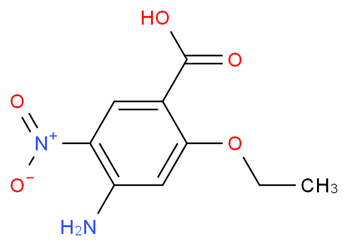 4-amino-2-ethoxy-5-nitrobenzoic acid_分子结构_CAS_86718-18-5