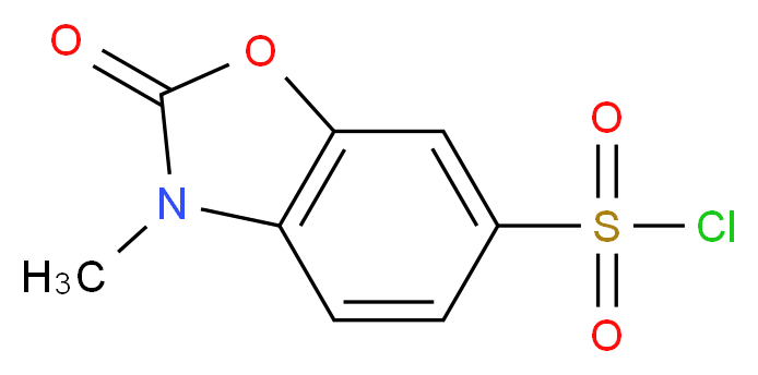 3-methyl-2-oxo-2,3-dihydrobenzo[d]oxazole-6-sulfonyl chloride_分子结构_CAS_)