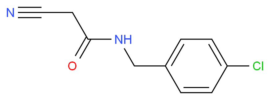 N-(4-Chlorobenzyl)-2-cyanoacetamide_分子结构_CAS_66158-49-4)